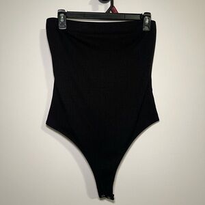 Double Zero Charcoal Ribbed Top